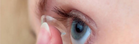 Putting Contact Lens In Eye